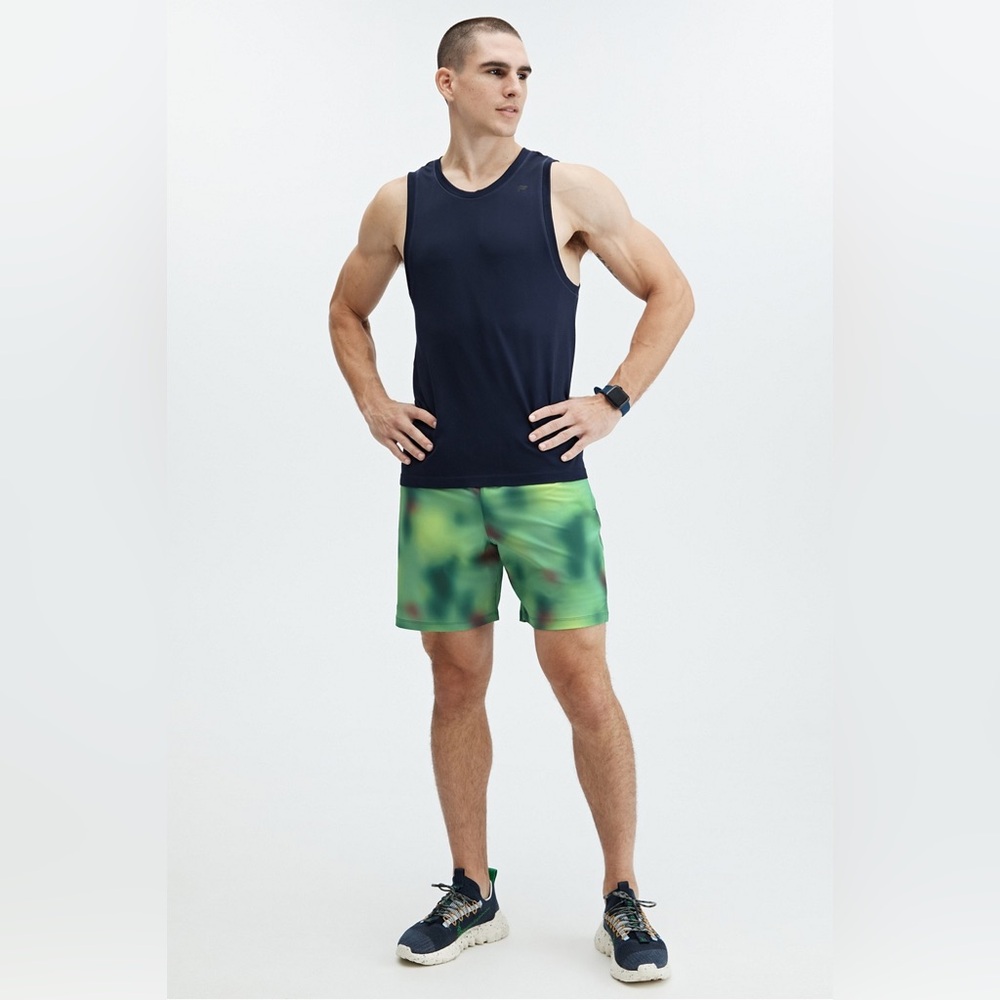 💪 Fabletics Fundamental Shorts. Azure Green Blur. Men’s XS